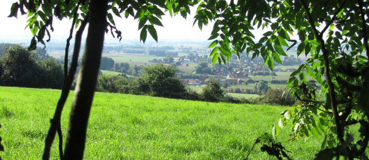 A l'ombre de la forêt enclusienne, vue sur les villages de Mont-de-l'Enclus - photo de Simone Guerre, 4ème prix du concours de photographies de 2014
