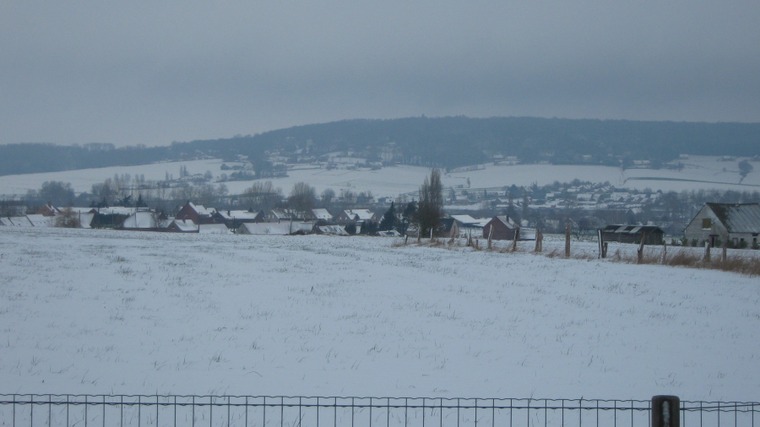 Vue de Mont-de-l'Enclus sous la neige - Photo de Nicolas Vandewale